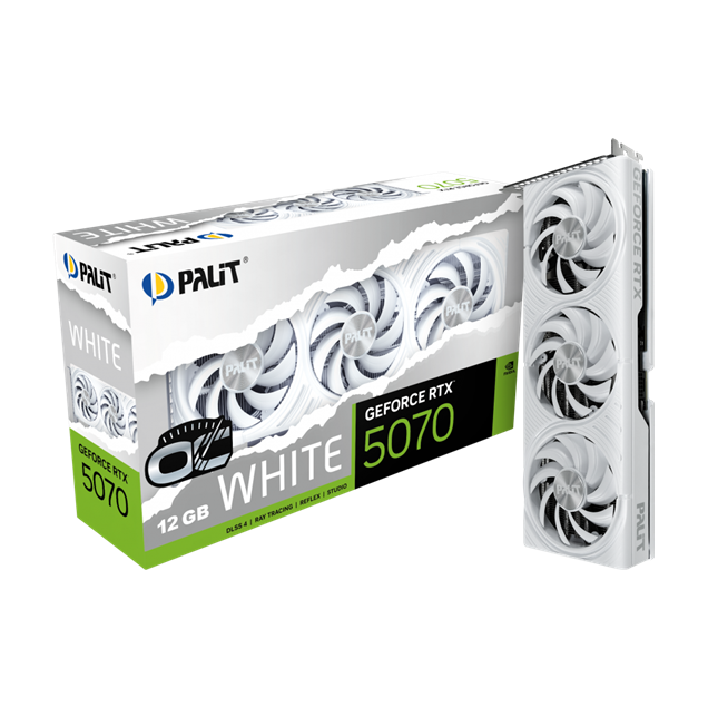 Palit GeForce RTX 5070 Trinity White Edition OC 12GB GDDR7 Graphics Card